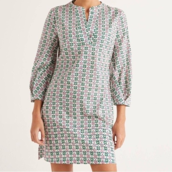 Boden Roberta Kaftan in Ivory Plumeria Dress Tunic Beach Cover Up Size 8 NWT - Picture 12 of 12